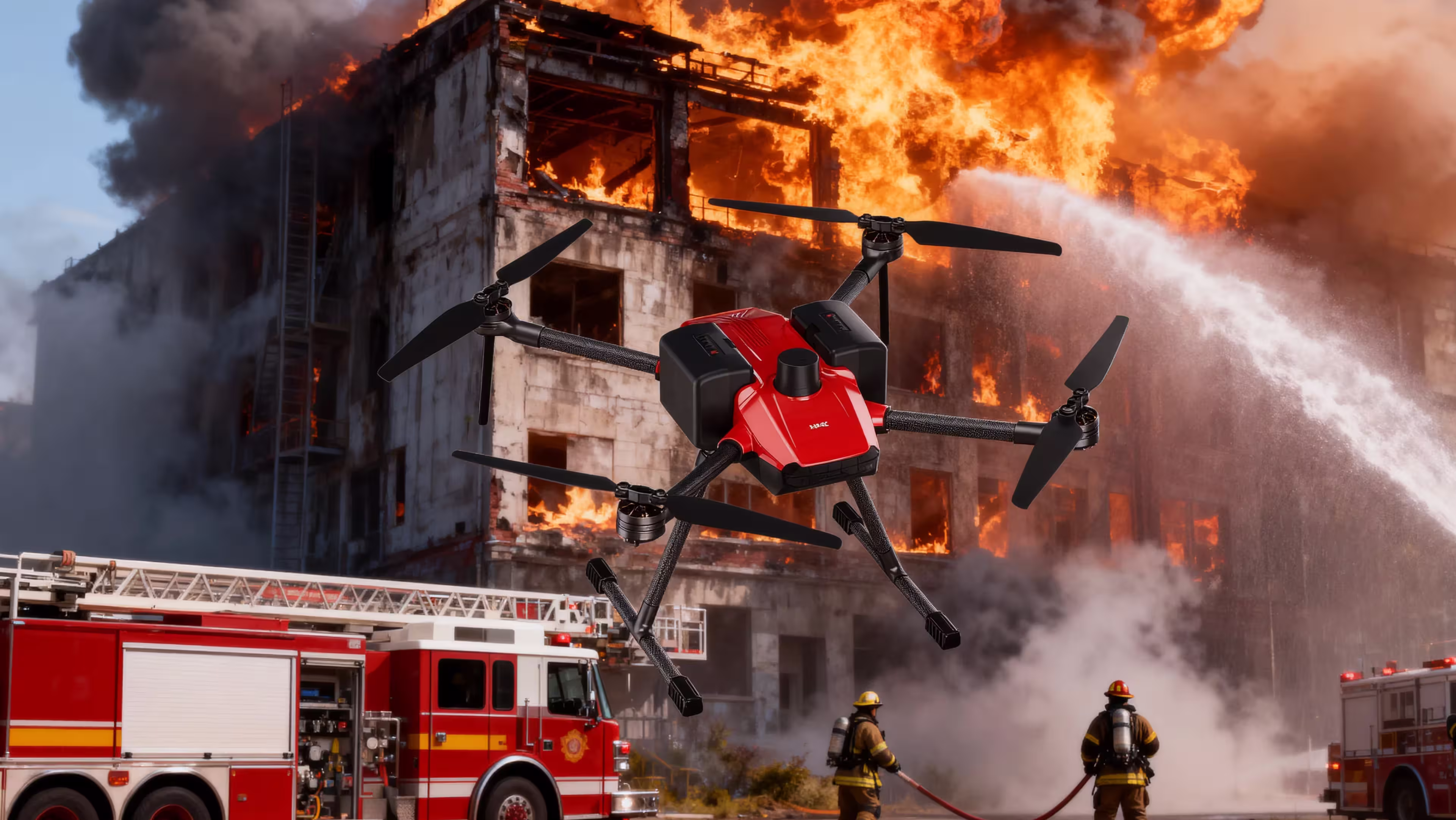 The Notuzi S with MMC A8 can be airborne in under 5 minutes, providing instant situational awareness to rescue teams. Real-time 4K video helps commanders assess fire spread, trapped individuals, and heat zones before ground teams arrive.