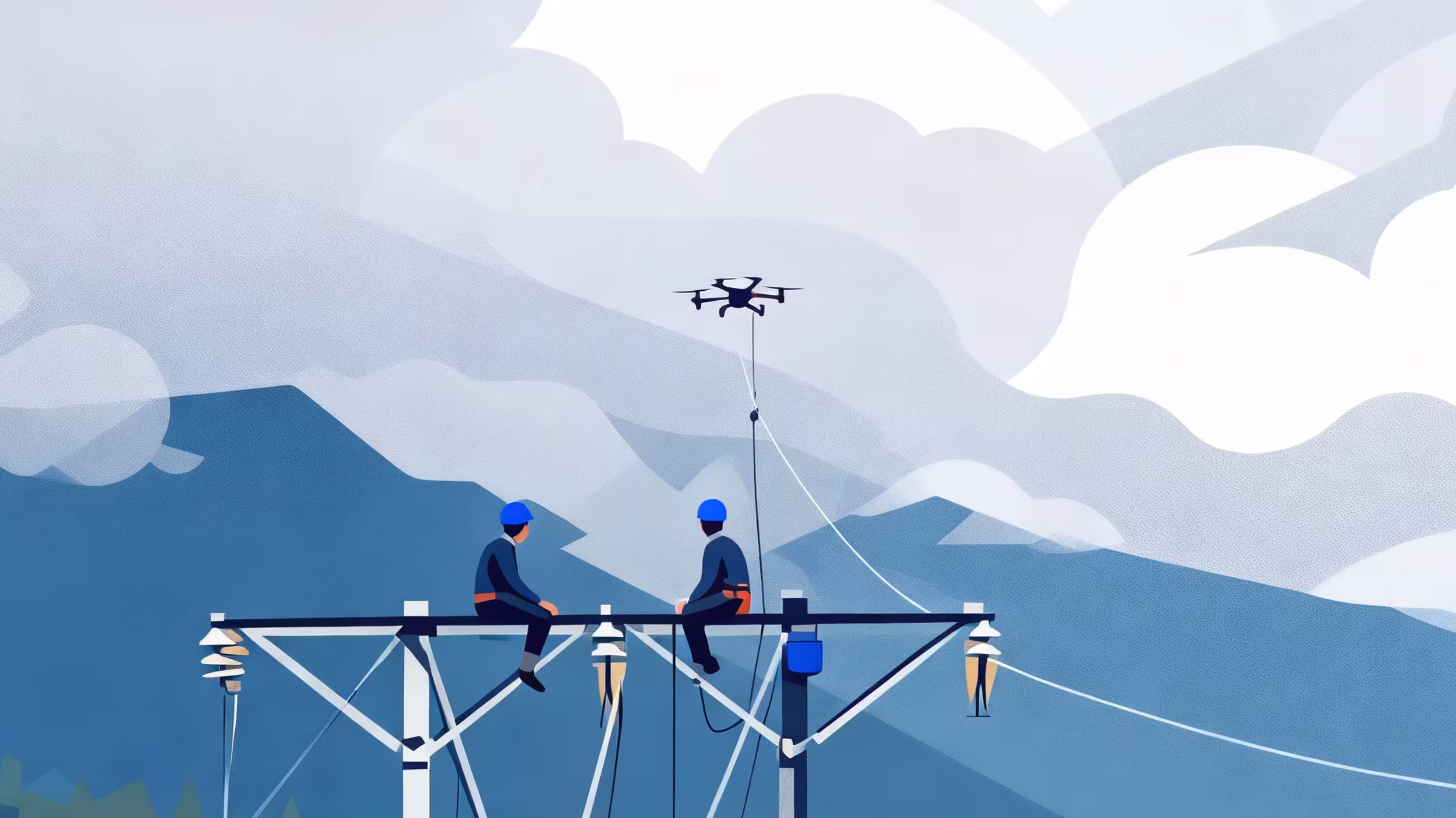 Heavy-Lift Drone Solution for Power Line Construction